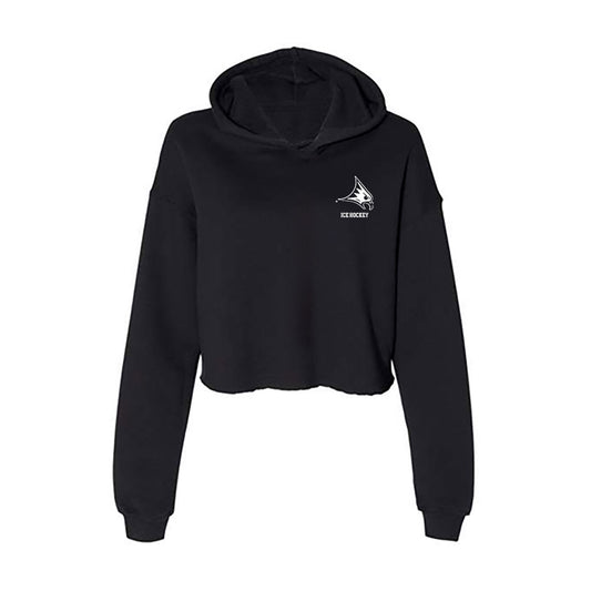 UW River Falls - NCAA Men's Ice Hockey : Ethan Lindahl - Women's Crop Fleece Hoodie-0