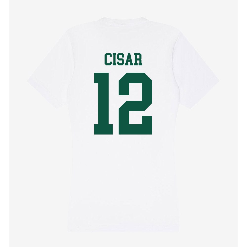 Northern Michigan - NCAA Men's Ice Hockey : Peter Cisar - Women's V-Neck T-Shirt-1