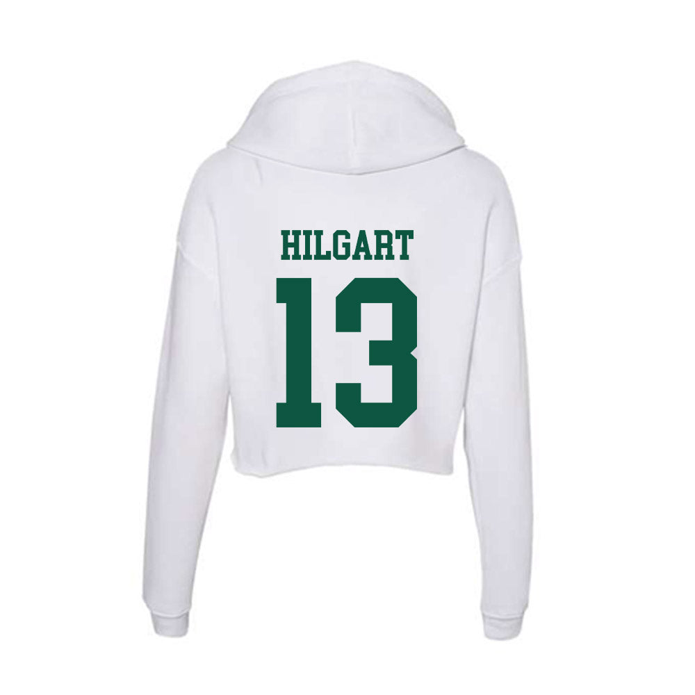 Northern Michigan - NCAA Football : Brady Hilgart - Women's Crop Fleece Hoodie-1