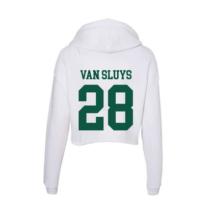 Northern Michigan - NCAA Football : Tyler Van Sluys - Women's Crop Fleece Hoodie-1