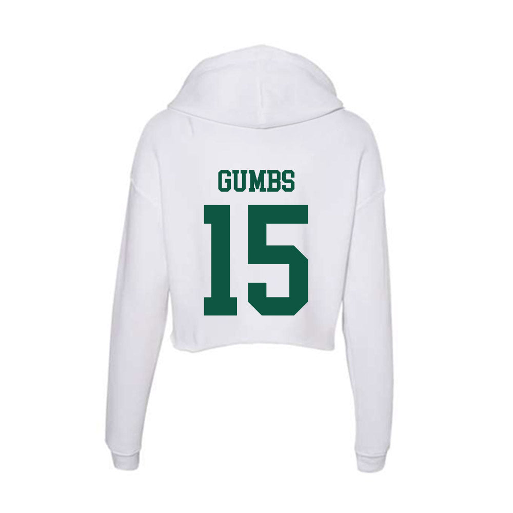 Northern Michigan - NCAA Men's Soccer : Davian Gumbs - Women's Crop Fleece Hoodie-1