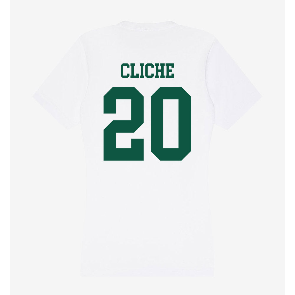 Northern Michigan - NCAA Men's Ice Hockey : Anthony Cliche - Women's V-Neck T-Shirt-1