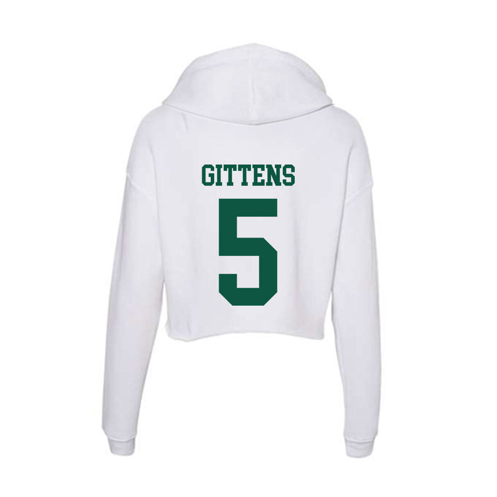 Northern Michigan - NCAA Men's Basketball : Gee Gittens - Women's Crop Fleece Hoodie-1