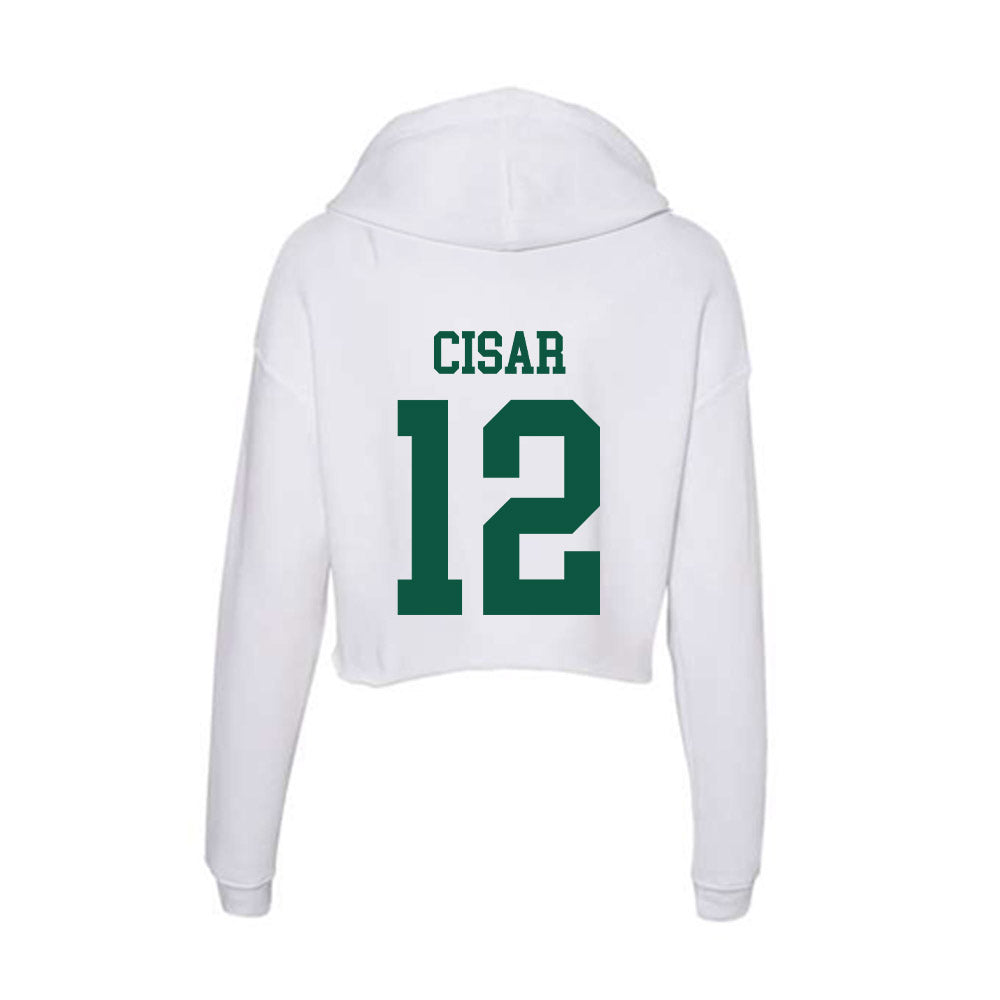 Northern Michigan - NCAA Men's Ice Hockey : Peter Cisar - Women's Crop Fleece Hoodie-1