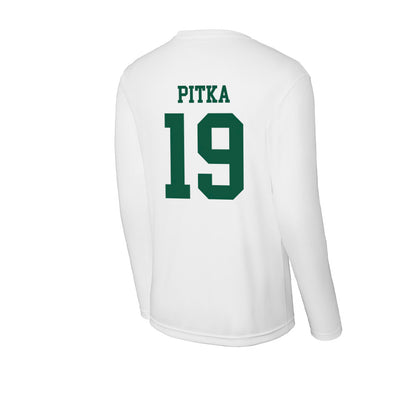 Northern Michigan - NCAA Men's Ice Hockey : Tobias Pitka - Activewear Long Sleeve T-Shirt-1