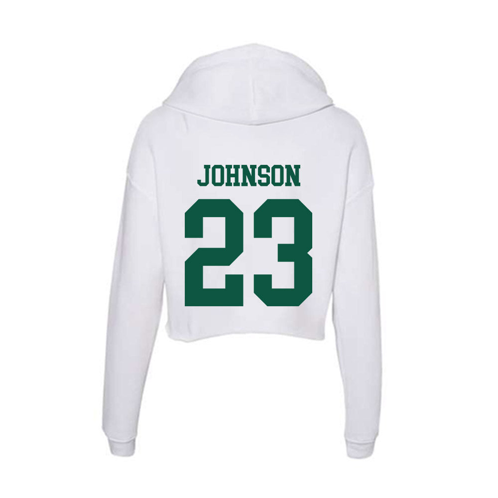 Northern Michigan - NCAA Men's Ice Hockey : Evan Johnson - Women's Crop Fleece Hoodie-1