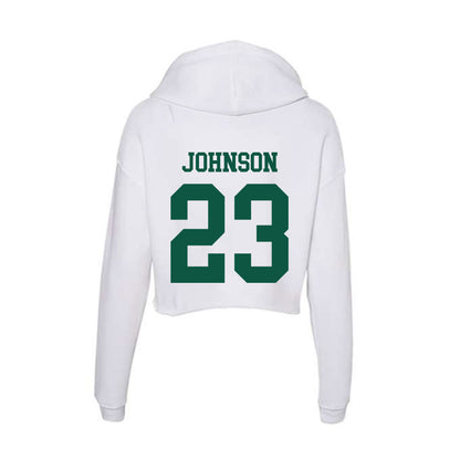 Northern Michigan - NCAA Men's Ice Hockey : Evan Johnson - Women's Crop Fleece Hoodie-1