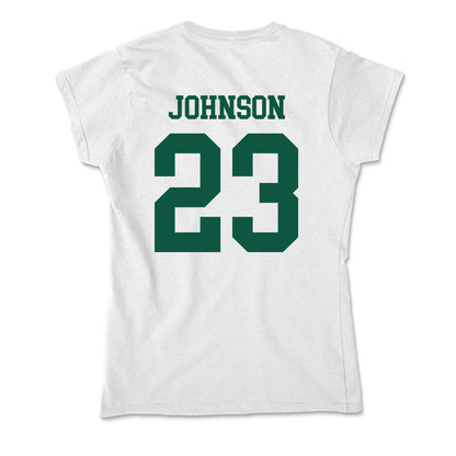 Northern Michigan - NCAA Men's Ice Hockey : Evan Johnson - Soft Style Women’s T-Shirt-1