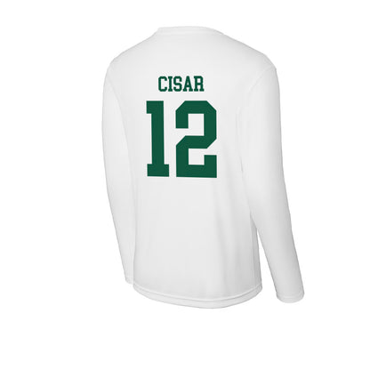 Northern Michigan - NCAA Men's Ice Hockey : Peter Cisar - Activewear Long Sleeve T-Shirt-1