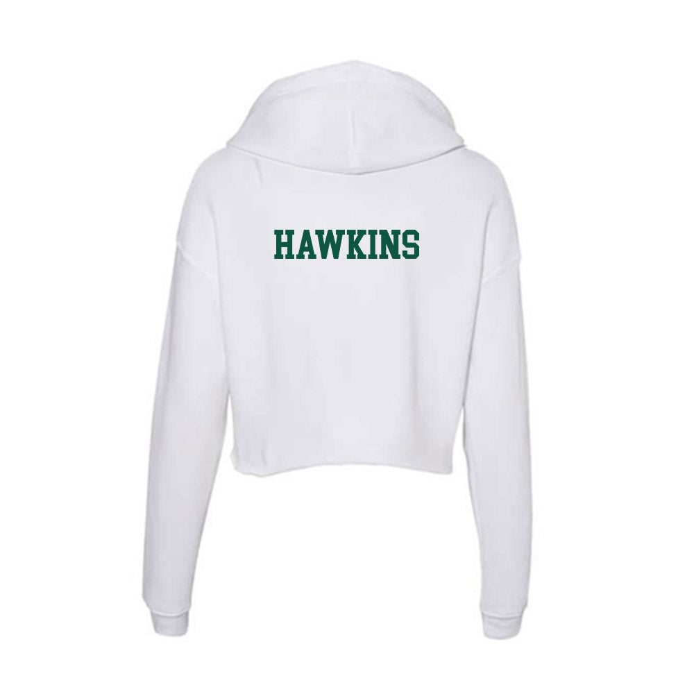 Northern Michigan - NCAA Football : Brooks Hawkins - Women's Crop Fleece Hooded Sweatshirt-1