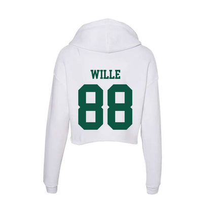 Northern Michigan - NCAA Women's Soccer : Cecilia Wille - Women's Crop Fleece Hoodie-1