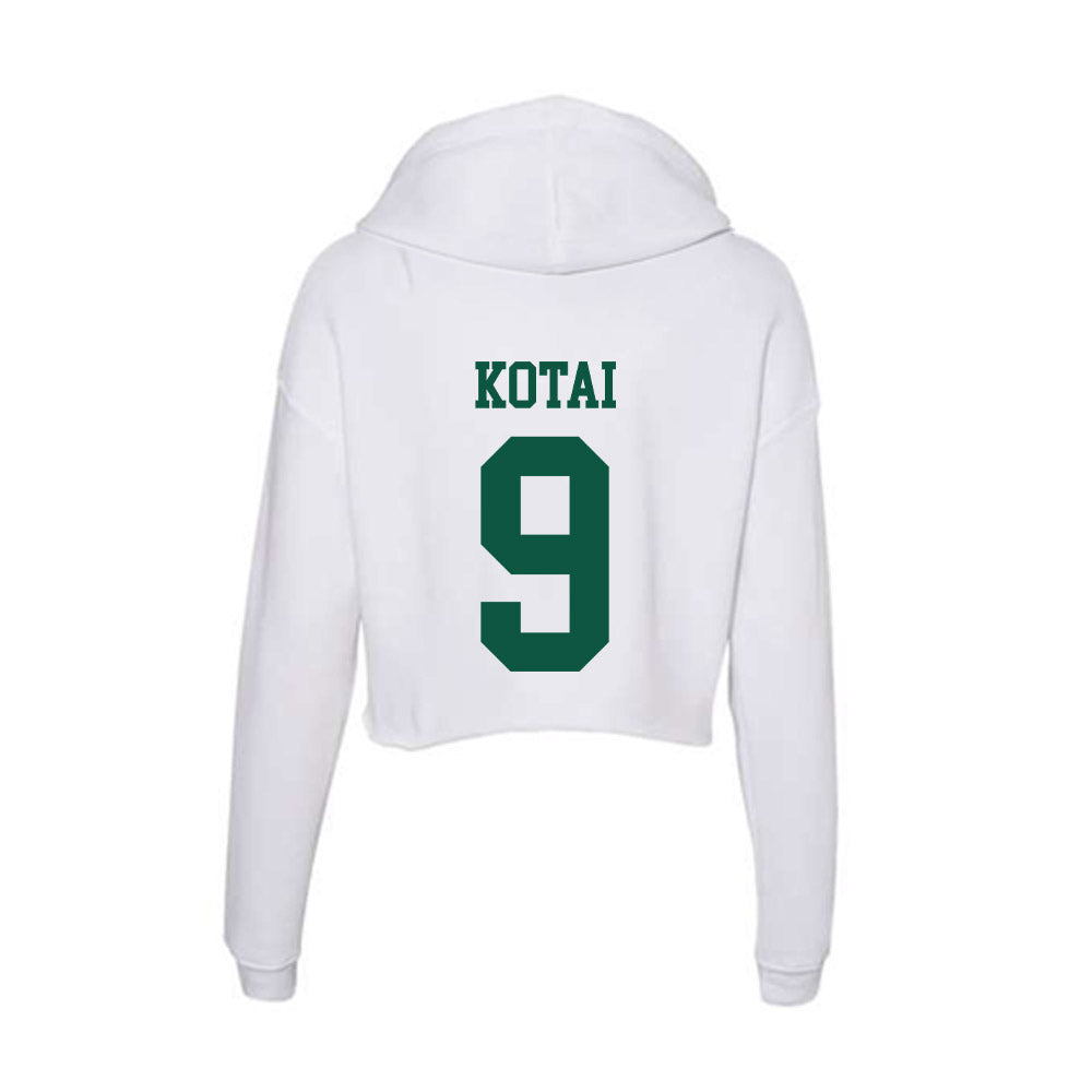 Northern Michigan - NCAA Men's Ice Hockey : Reilley Kotai - Women's Crop Fleece Hoodie-1