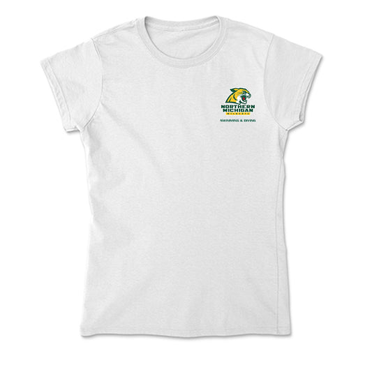 Northern Michigan - NCAA Men's Swimming & Diving : Sebastian Ritsema - Soft Style Women’s T-Shirt-0