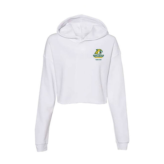Northern Michigan - NCAA Women's Soccer : Cecilia Wille - Women's Crop Fleece Hoodie-0
