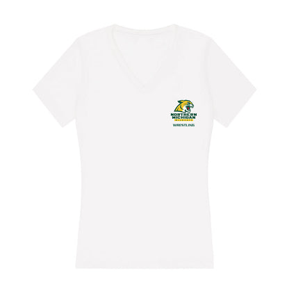 Northern Michigan - NCAA Wrestling : Abigale Swanson - Women's V-Neck T-Shirt-0