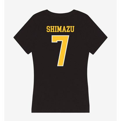PLU - NCAA Men's Soccer : Yuta Shimazu - Women's V-Neck T-Shirt-1