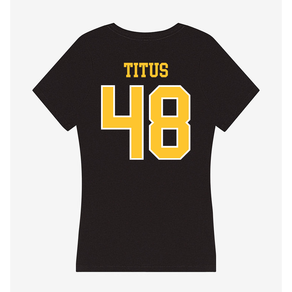 PLU - NCAA Football : Andre Titus - Women's V-Neck T-Shirt-1