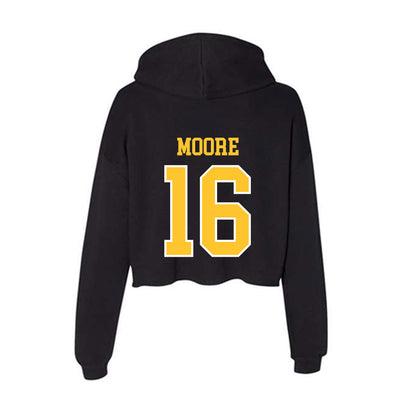 PLU - NCAA Baseball : Ryan Moore - Women's Crop Fleece Hoodie-1