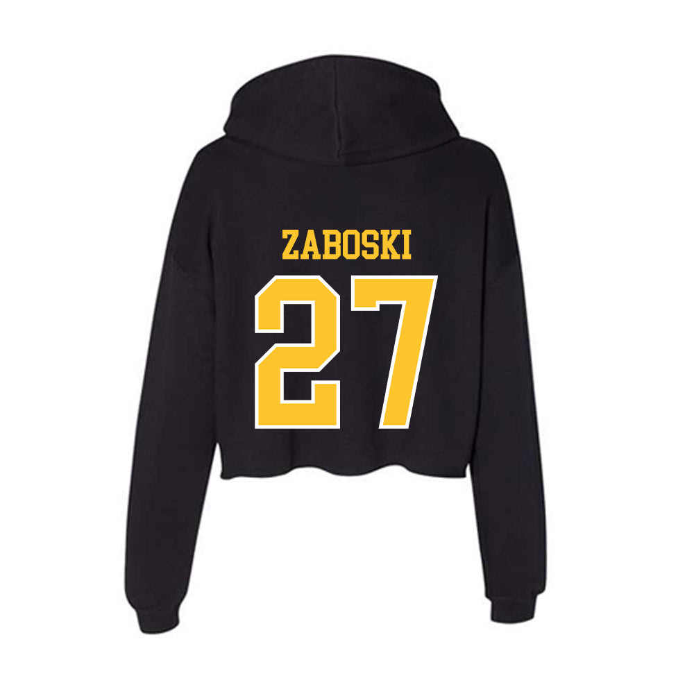 PLU - NCAA Women's Lacrosse : Lia Zaboski - Women's Crop Fleece Hoodie-1