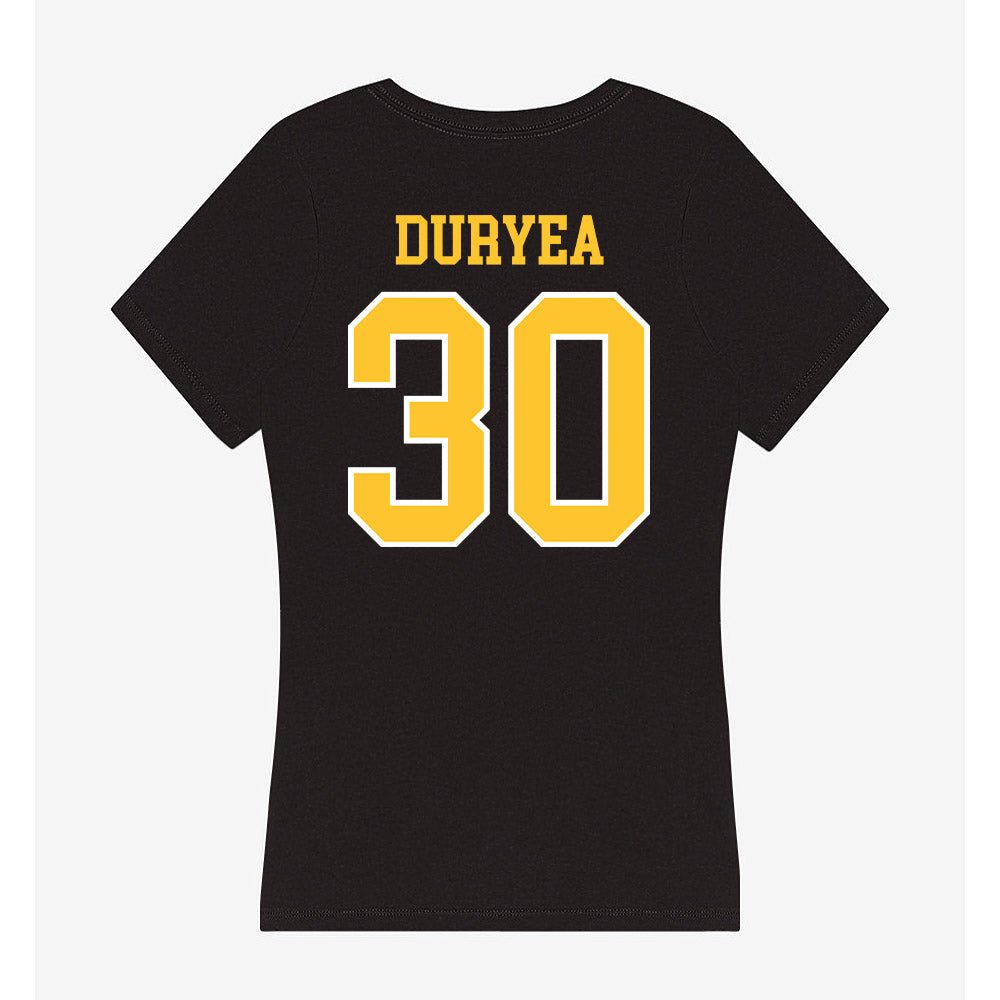 PLU - NCAA Softball : Fionna Duryea - Women's V-Neck T-Shirt-1