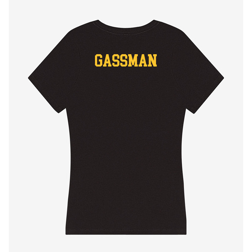 PLU - NCAA Women's Swimming & Diving : Emma Gassman - Women's V-Neck T-Shirt-1