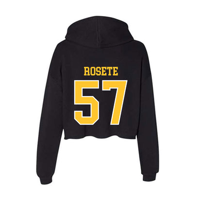 PLU - NCAA Football : Jaden Rosete - Women's Crop Fleece Hoodie-1