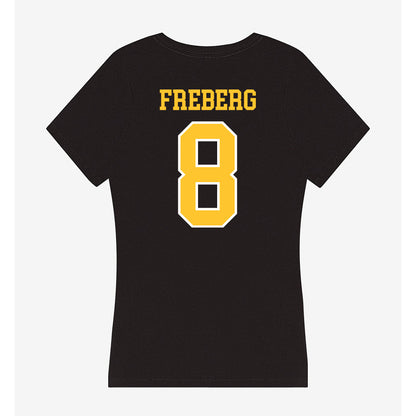 PLU - NCAA Women's Volleyball : Clarise Freberg - Women's V-Neck T-Shirt-1
