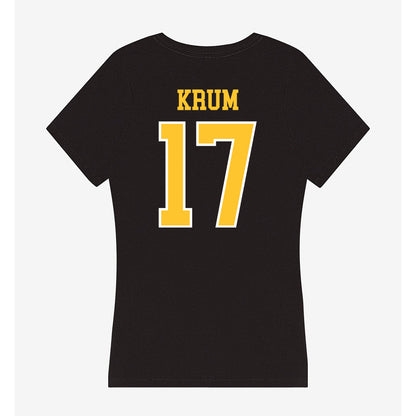 PLU - NCAA Men's Soccer : Logan Krum - Women's V-Neck T-Shirt-1