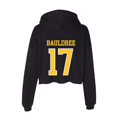 PLU - NCAA Football : Jesse Bauldree - Women's Crop Fleece Hoodie-1