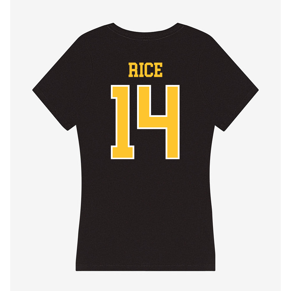 PLU - NCAA Men's Basketball : Cameron Rice - Women's V-Neck T-Shirt-1