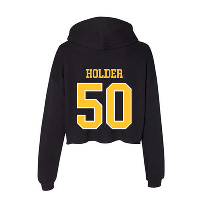 PLU - NCAA Football : Joshua Holder - Women's Crop Fleece Hoodie-1