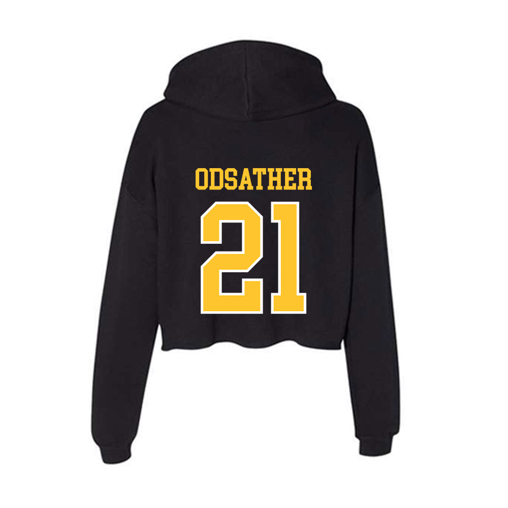 PLU - NCAA Men's Basketball : Dane Odsather - Women's Crop Fleece Hoodie-1