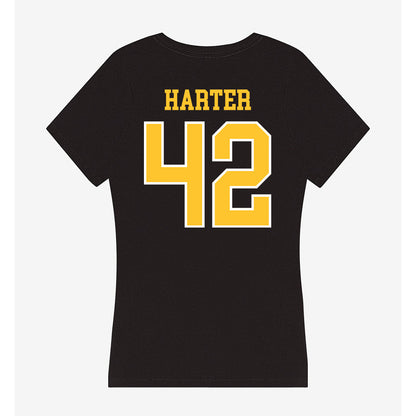PLU - NCAA Women's Lacrosse : Mikayla Harter - Women's V-Neck T-Shirt-1