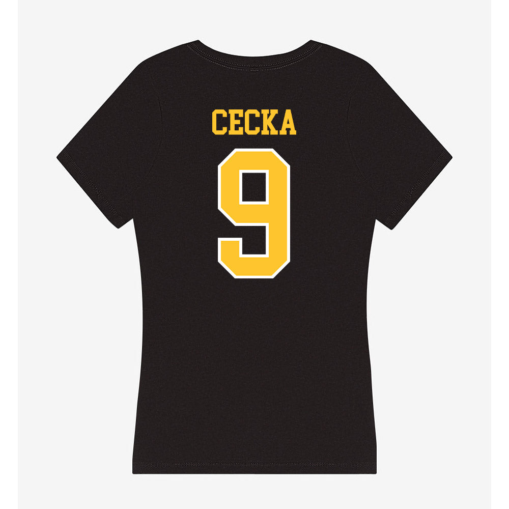PLU - NCAA Women's Lacrosse : Gracie Cecka - Women's V-Neck T-Shirt-1