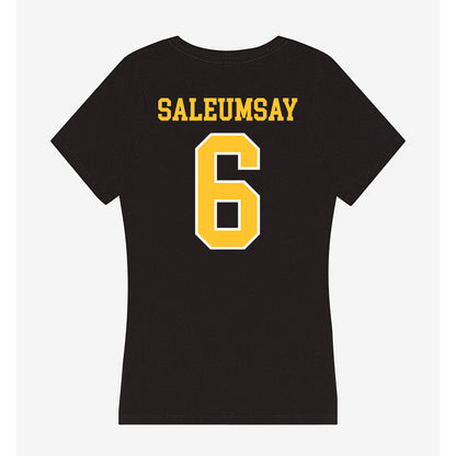 PLU - NCAA Football : Kaidyn Saleumsay - Women's V-Neck T-Shirt-1