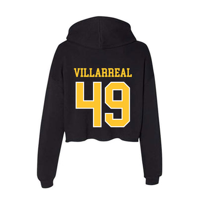 PLU - NCAA Football : Logan Villarreal - Women's Crop Fleece Hooded Sweatshirt-1