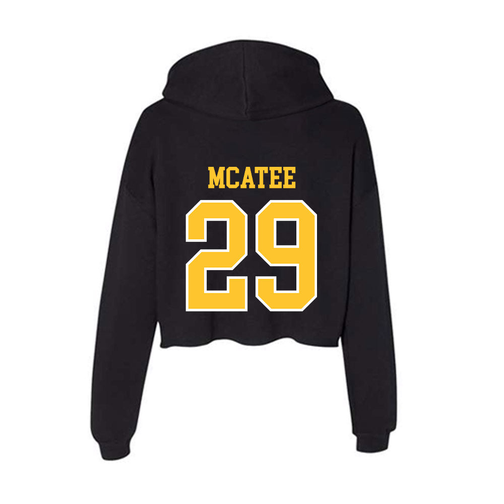 PLU - NCAA Football : Cooper McAtee - Women's Crop Fleece Hoodie-1