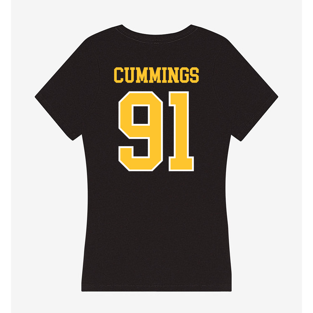 PLU - NCAA Football : Calvin Cummings - Women's V-Neck T-Shirt-1
