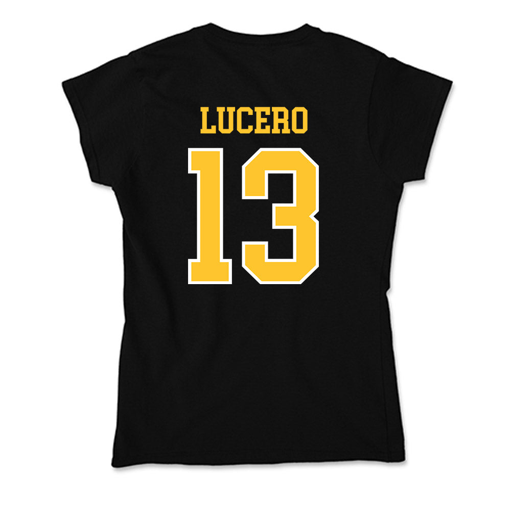 PLU - NCAA Men's Basketball : Logan Lucero - Soft Style Women’s T-Shirt-1