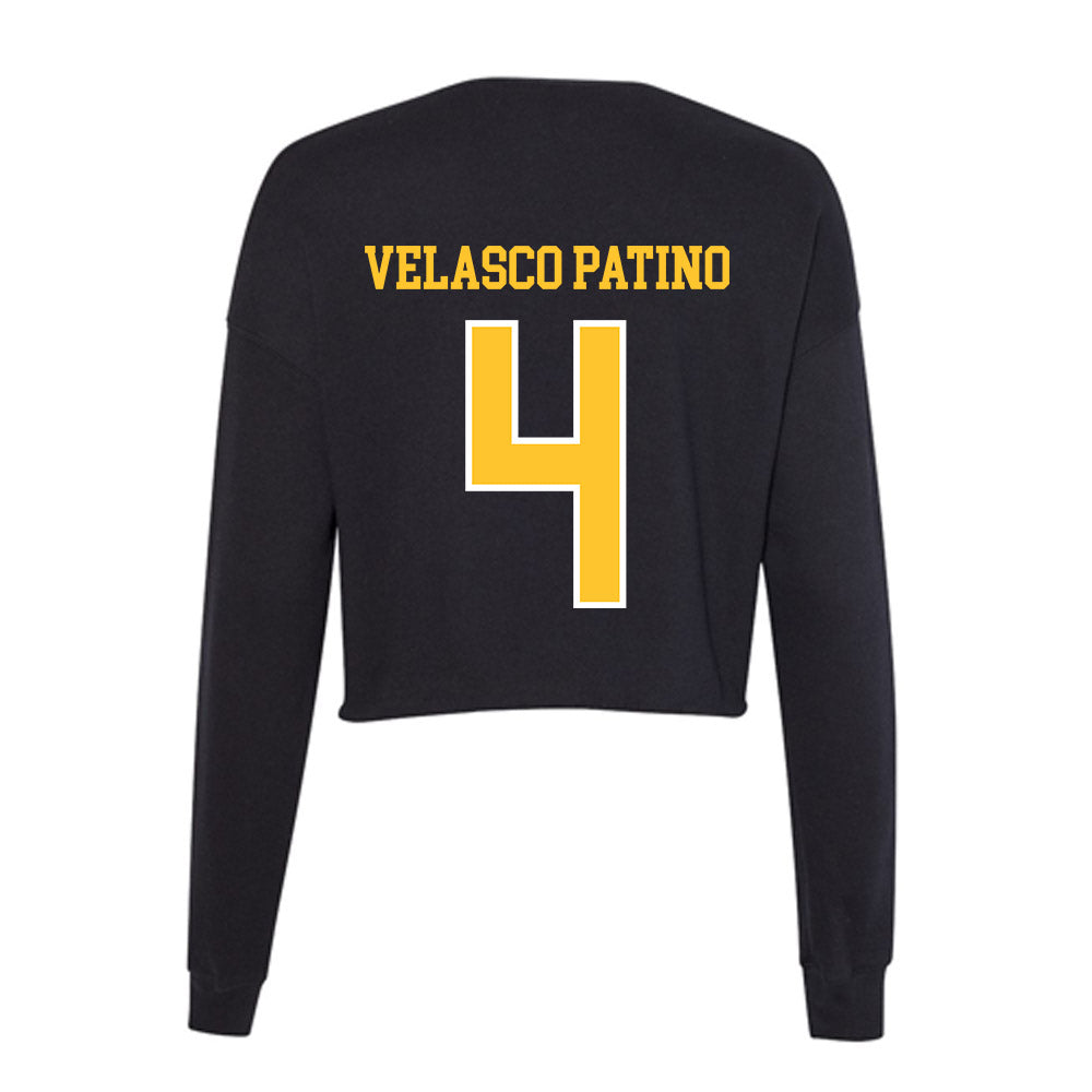 PLU - NCAA Women's Lacrosse : Samantha Velasco Patino - Women's Cropped Crew Fleece-1