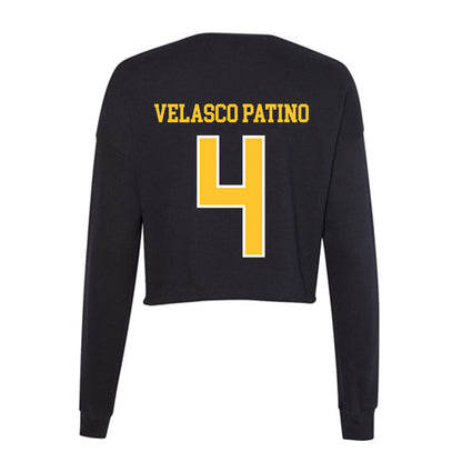 PLU - NCAA Women's Lacrosse : Samantha Velasco Patino - Women's Cropped Crew Fleece-1
