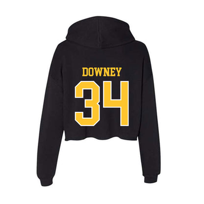 PLU - NCAA Football : Landen Downey - Women's Crop Fleece Hoodie-1
