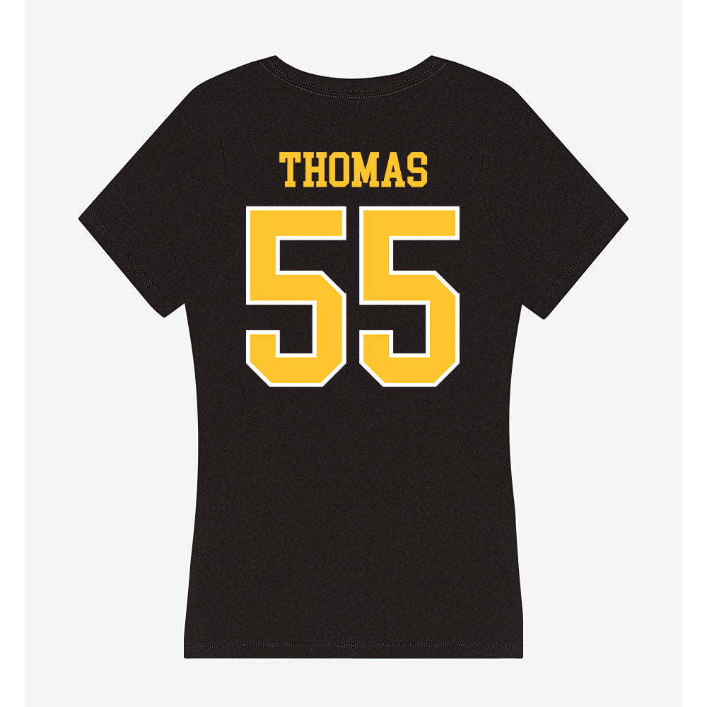 PLU - NCAA Men's Basketball : Christian Thomas - Women's V-Neck T-Shirt-1