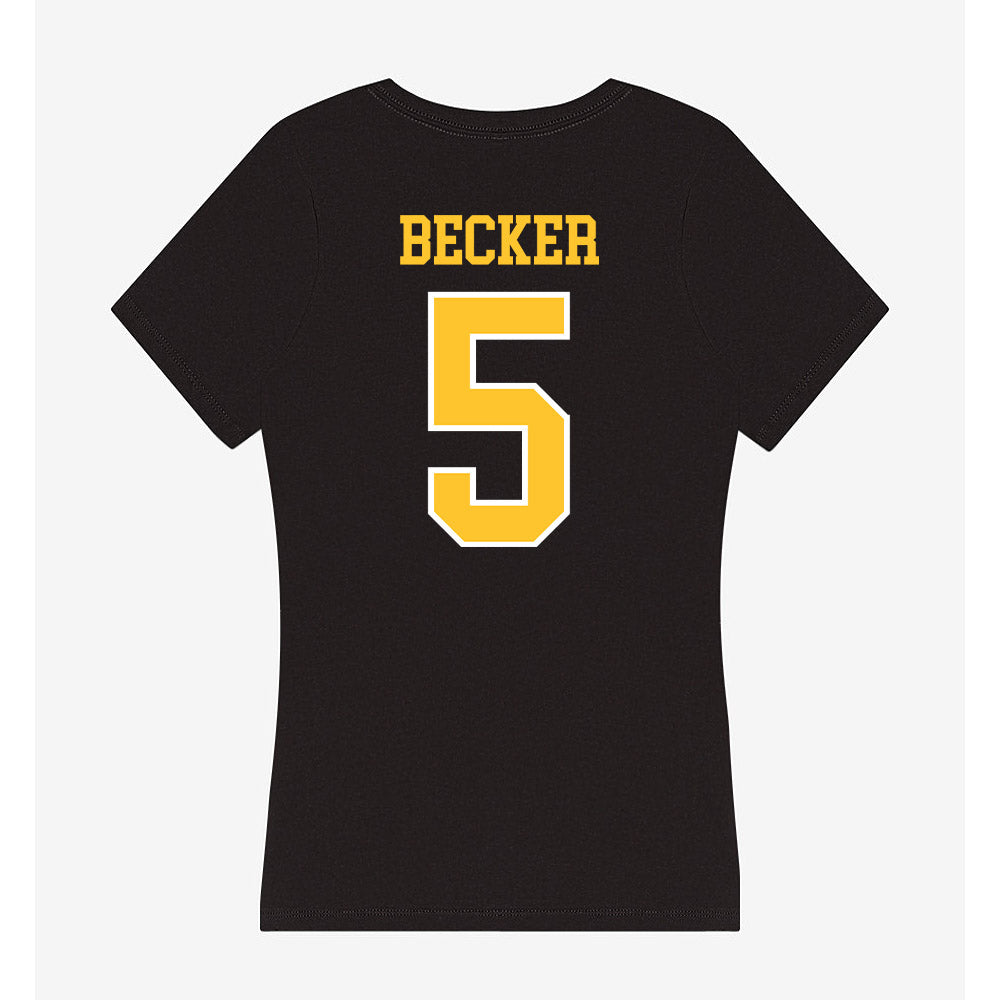 PLU - NCAA Football : Cole Becker - Women's V-Neck T-Shirt-1