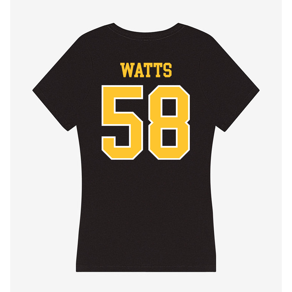 PLU - NCAA Football : Kaden Watts - Women's V-Neck T-Shirt-1