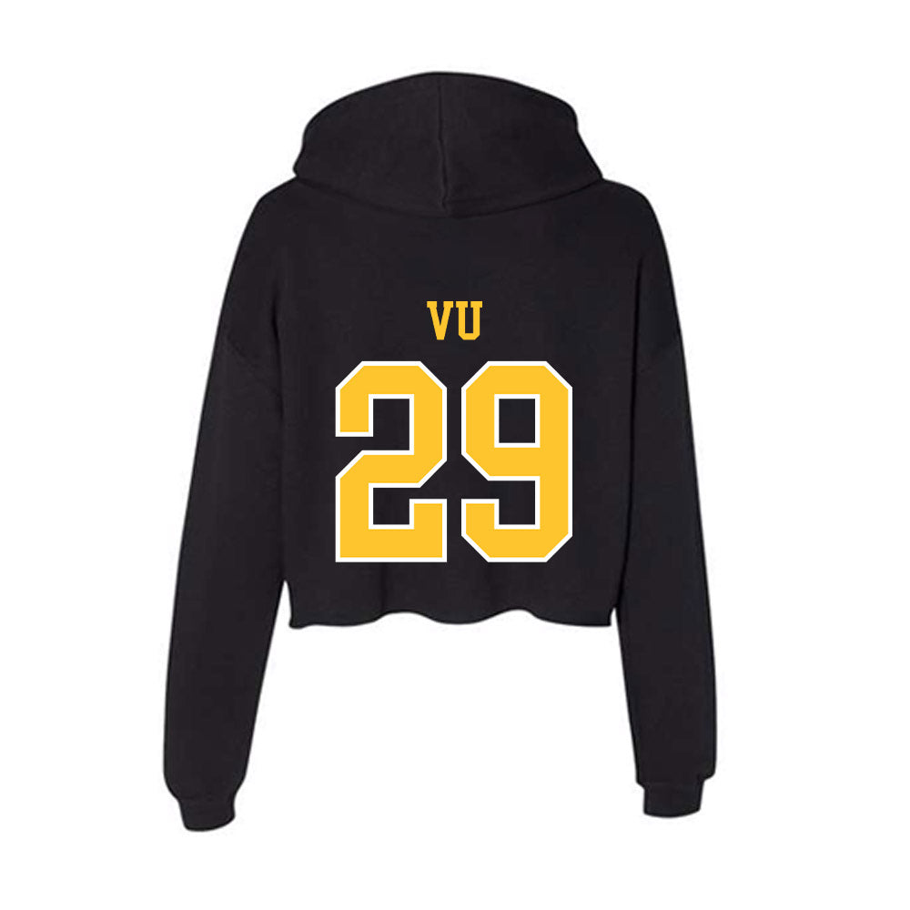 PLU - NCAA Men's Soccer : Ryan Vu - Women's Crop Fleece Hoodie-1
