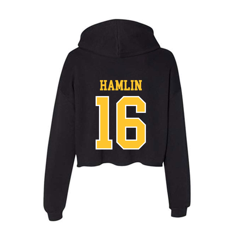 PLU - NCAA Men's Soccer : Elijah Hamlin - Women's Crop Fleece Hoodie-1