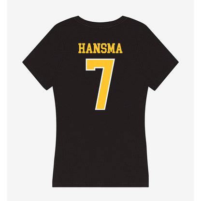 PLU - NCAA Women's Volleyball : Audrey Hansma - Women's V-Neck T-Shirt-1