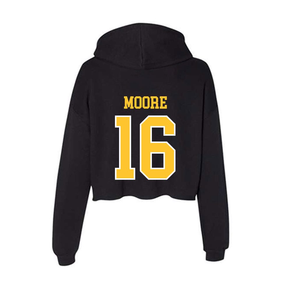 PLU - NCAA Baseball : Ryan Moore - Women's Crop Fleece Hoodie-1