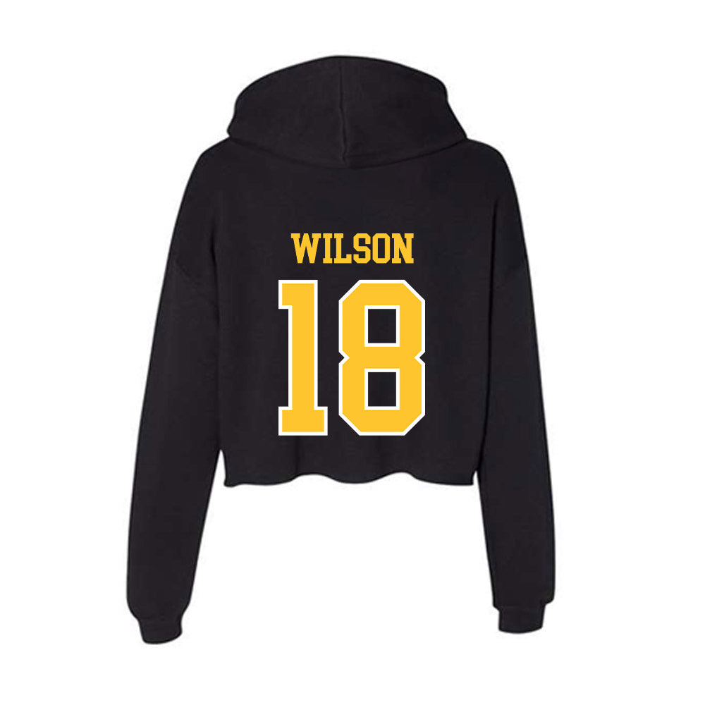 PLU - NCAA Softball : Paige wilson - Women's Crop Fleece Hoodie-1